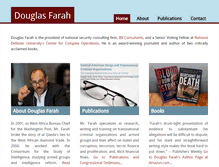 Tablet Screenshot of douglasfarah.com